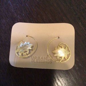 SALE Urban blessings lotus earrings
